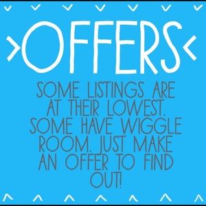 If you like something please make an offer! Please keep in mind the posh fees.